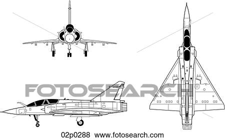 Clip Art - mirage 2000 3v. Fotosearch
