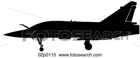 Clipart - mirage 2000 side icon. Fotosearch