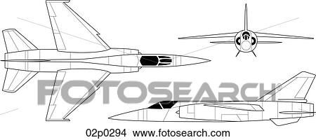 Clipart - mirage f-1 3v. Fotosearch