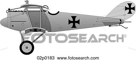 Clipart - pfalz d3-1 side view. Fotosearch