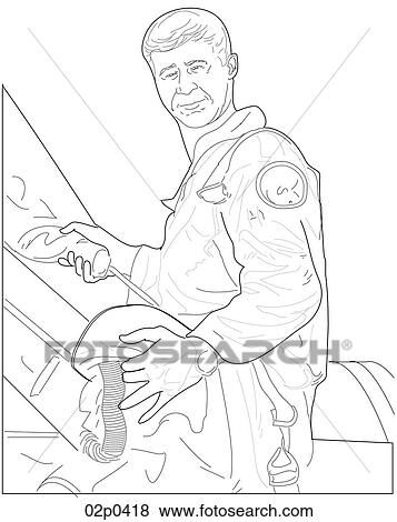 Clip Art - pilot. Fotosearch