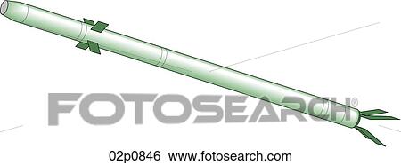 Clip Art - sa-7 grail missile. Fotosearch
