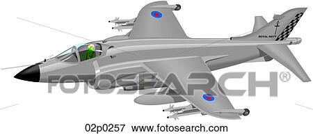Clip Art - sea harrier. Fotosearch