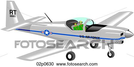 Clipart - slingsby firefly t-3a. Fotosearch