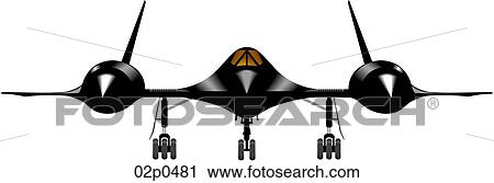 Clipart - sr-71. Fotosearch