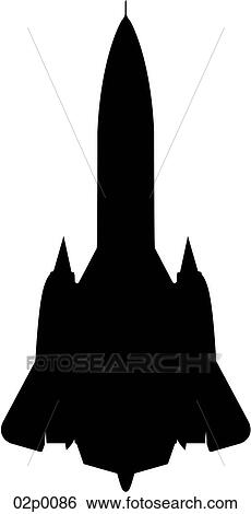 Clip Art - sr-71 top icon. Fotosearch