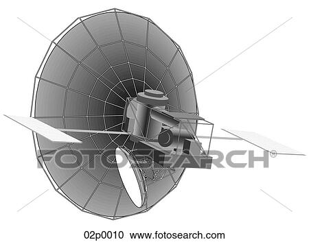 Clipart - standard satellite. Fotosearch