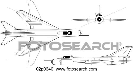 Clipart - su-17 3v. Fotosearch