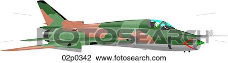 Clipart - su-22 fitter k. Fotosearch