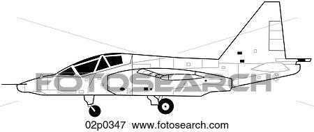 su-25 side view View Large Clip Art Graphic Clip Art - su-25 side view. Fotosearch