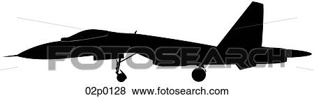 Clip Art - su-27 side icon. Fotosearch