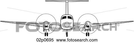 Download Super king air c-12 Clipart | 02p0695 | Fotosearch