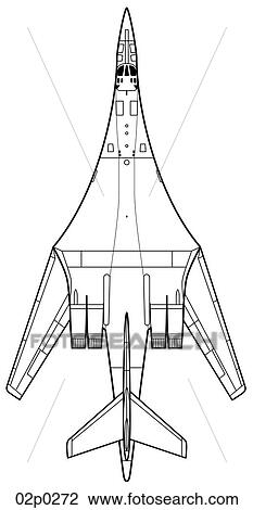tu-160 top view View Large Clip Art Graphic Clipart - tu-160 top view. Fotosearch