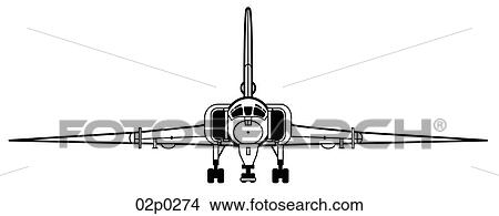 tu-22 front view View Large Clip Art Graphic Clipart - tu-22 front view. Fotosearch