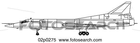 tu-22 side view View Large Clip Art Graphic Clipart - tu-22 side view. Fotosearch