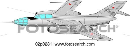Clipart - yak-28 brewer. Fotosearch