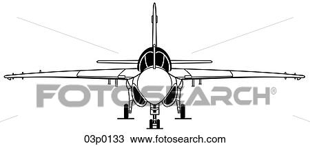 a-6 front View Large Clip Art Graphic Clipart - a-6 front. Fotosearch