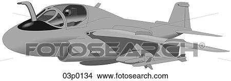 Clipart - a-6 front side. Fotosearch