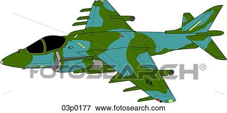 Clip Art - av-8b harrier. Fotosearch