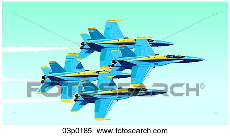 blue angels View Large Clip Art Graphic Clipart - blue angels. Fotosearch