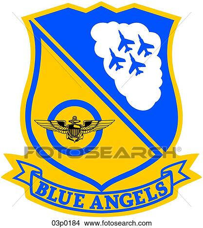 Clipart - blue angels logo-simple. Fotosearch