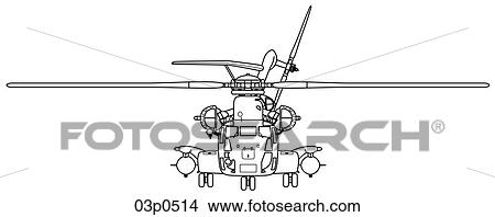 ch-53e front View Large Clip Art Graphic Clipart - ch-53e front. Fotosearch