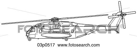 ch-53e side View Large Clip Art Graphic Clip Art - ch-53e side. Fotosearch