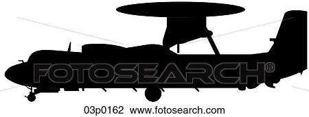 Clipart - e-2c hawkeye side icon. Fotosearch