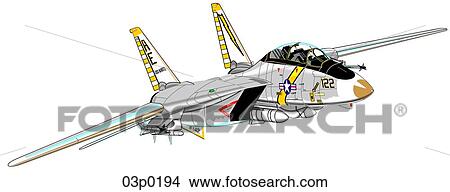 f-14 front side View Large Clip Art Graphic Clipart - f-14 front side. Fotosearch
