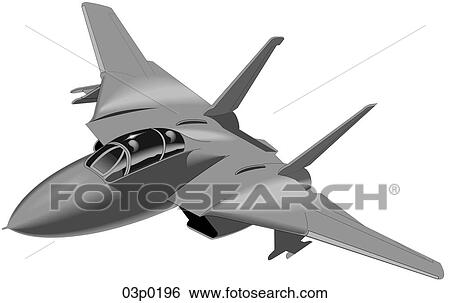 Clip Art - f-14 in mist. Fotosearch