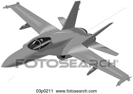 f_a-18 in mist View Large Clip Art Graphic Clipart - f_a-18 in mist. Fotosearch