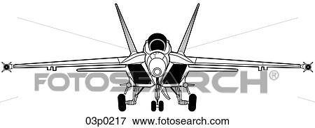 f_a-18e front View Large Clip Art Graphic Clip Art - f_a-18e front. Fotosearch