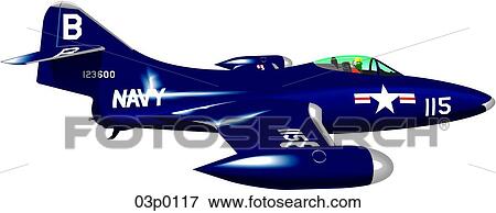 Clip Art - grumman f9f panther. Fotosearch