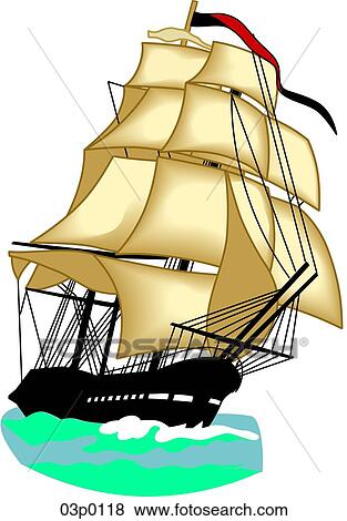 old ironsides View Large Clip Art Graphic Clip Art - old ironsides. Fotosearch