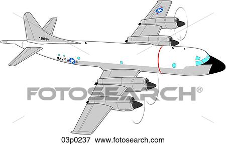 p-3c orion top View Large Clip Art Graphic Clip Art - p-3c orion top. Fotosearch
