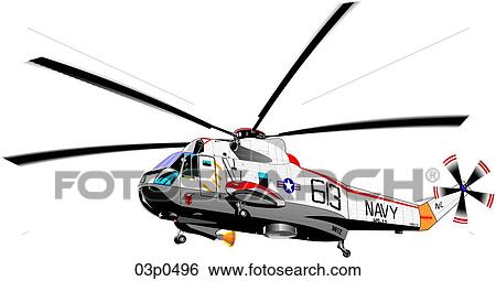Clip Art - sh-3 sea king. Fotosearch