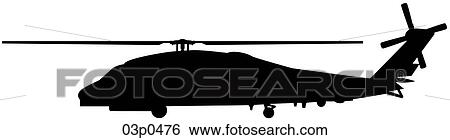 Clip Art - sh-60b side. Fotosearch