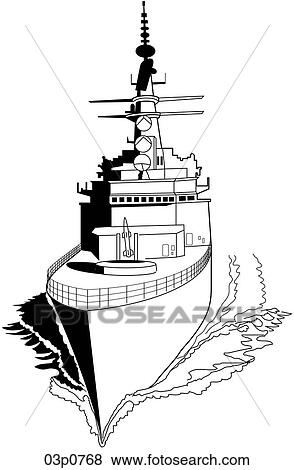 Clip Art - uss california (nc). Fotosearch