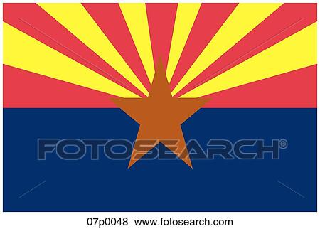 Clip Art - arizona flag. Fotosearch