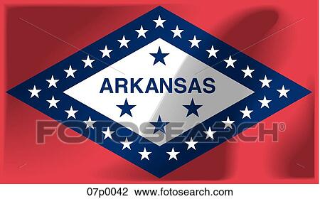 Clipart - arkansas flag shade. Fotosearch