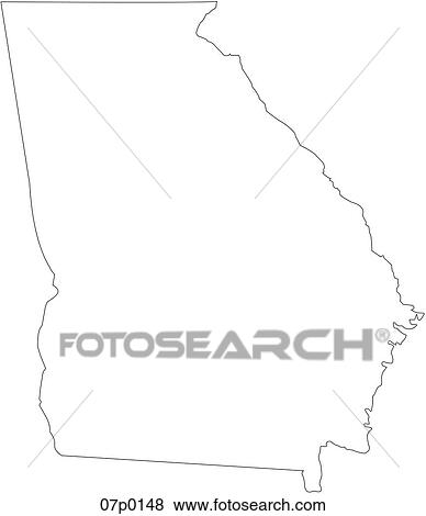 Clip Art - georgia map. Fotosearch