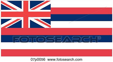Clip Art - hawaii flag. Fotosearch