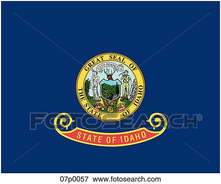 Clip Art - idaho flag. Fotosearch
