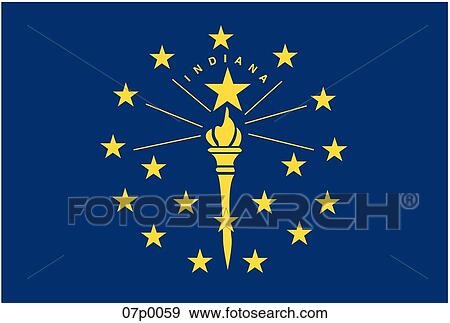 indiana flag View Large Clip Art Graphic Clip Art - indiana flag. Fotosearch