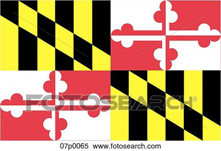 maryland flag View Large Clip Art Graphic Clipart - maryland flag. Fotosearch