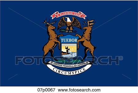 michigan flag View Large Clip Art Graphic Clip Art - michigan flag. Fotosearch