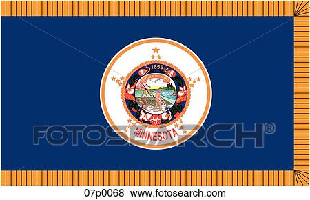 minnesota flag View Large Clip Art Graphic Clip Art - minnesota flag. Fotosearch