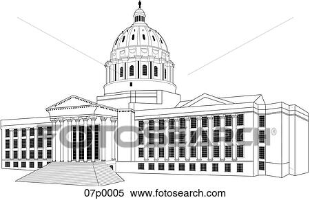Clipart - missouri capitol. Fotosearch