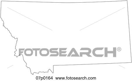 montana map View Large Clip Art Graphic Clipart - montana map. Fotosearch