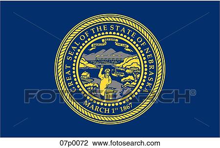 nebraska flag View Large Clip Art Graphic Clipart - nebraska flag. Fotosearch